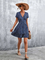 Robe d'été courte style Boho pour femmes