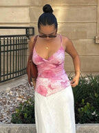 Hauts Sexy à imprimé Floral pour femmes