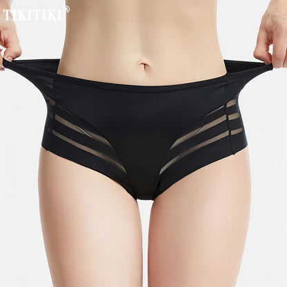 Slip Taille Basse Femme – Sans Couture et Effet Soie