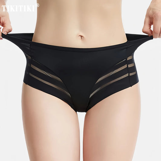 Slip Taille Basse Femme – Sans Couture et Effet Soie