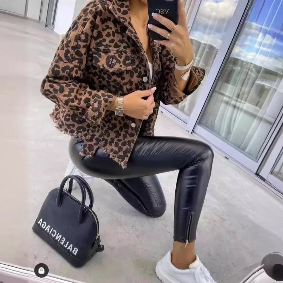 Veste en jean rétro Vintage pour femmes
