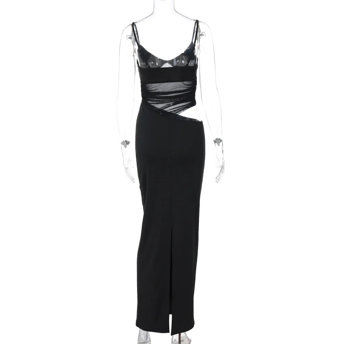 Robe longue transparente pour femmes