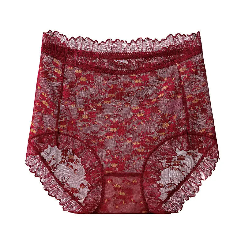 Culottes imprimé taille haute transparent pour femmes