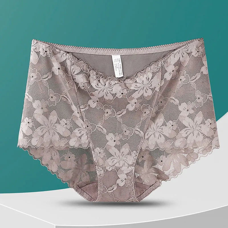 Culotte en dentelle florale pour femmes