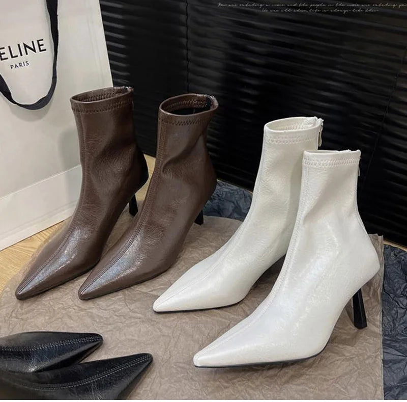 Bottine de rinçage pointues pour femmes