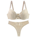 Ensemble de soutien-gorge et string en dentelle pour femmes