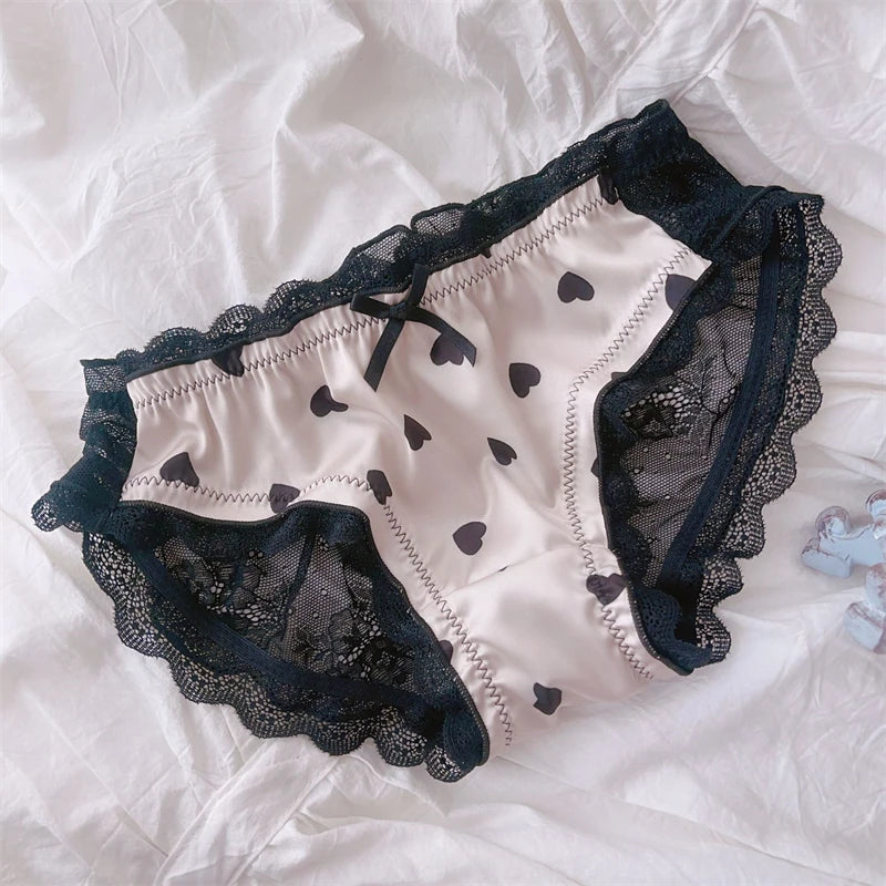 Culotte en dentelle translucide pour femmes