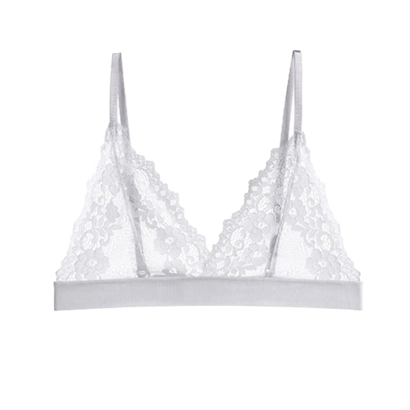 Soutien-gorge Push Up en dentelle transparente pour femmes