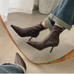Bottine de rinçage pointues pour femmes