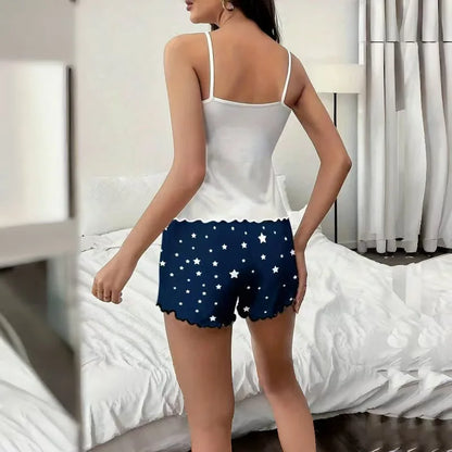 Pyjama d’Été Femme – Débardeur et Short Confort
