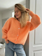 Cardigan en laine Macaron pour femmes