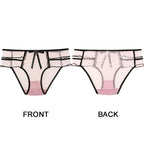 Culotte transparente à taille basse pour femmes