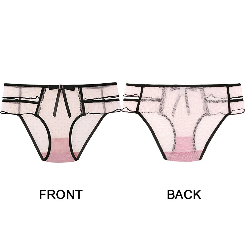 Culotte transparente à taille basse pour femmes