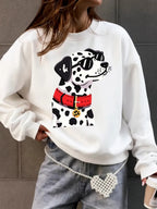 Sweat-shirt à capuche ample et chaud en polaire pour femmes