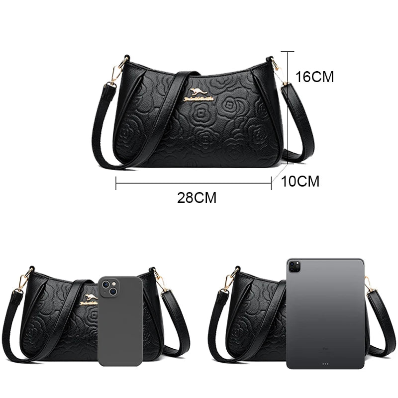 Sacs à main vintage en cuir souple pour femmes