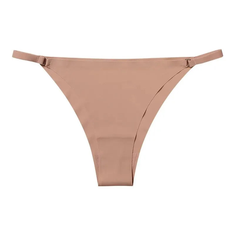 Culotte sexy en coton avec ceinture fine pour femmes
