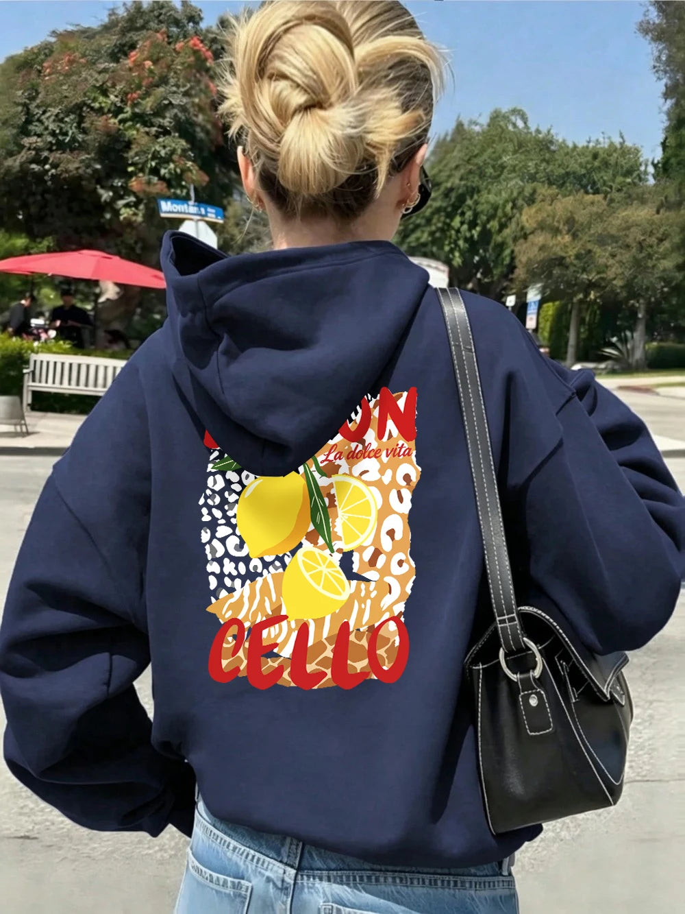 Sweat-shirts à capuche imprimés Limon Cello pour femmes