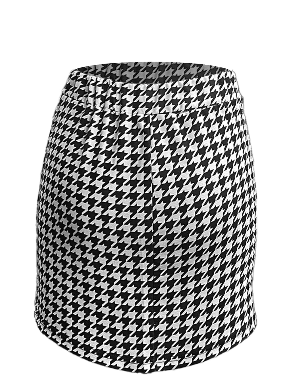 Demi-jupe élégante à taille élastique pour femmes