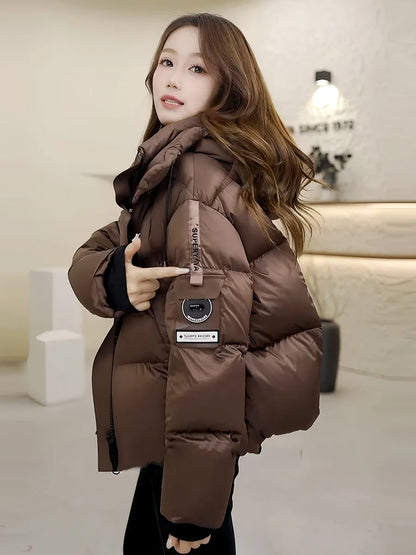 Manteau Matelassé Femme – Empiècements Effet Fourrure