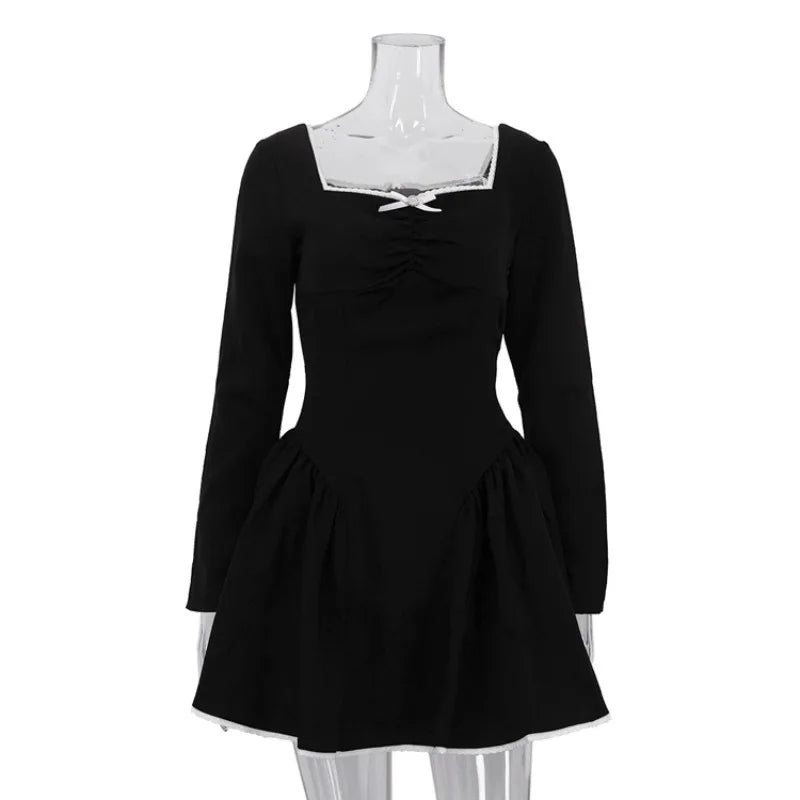 Robe mini à manches longues pour femmes