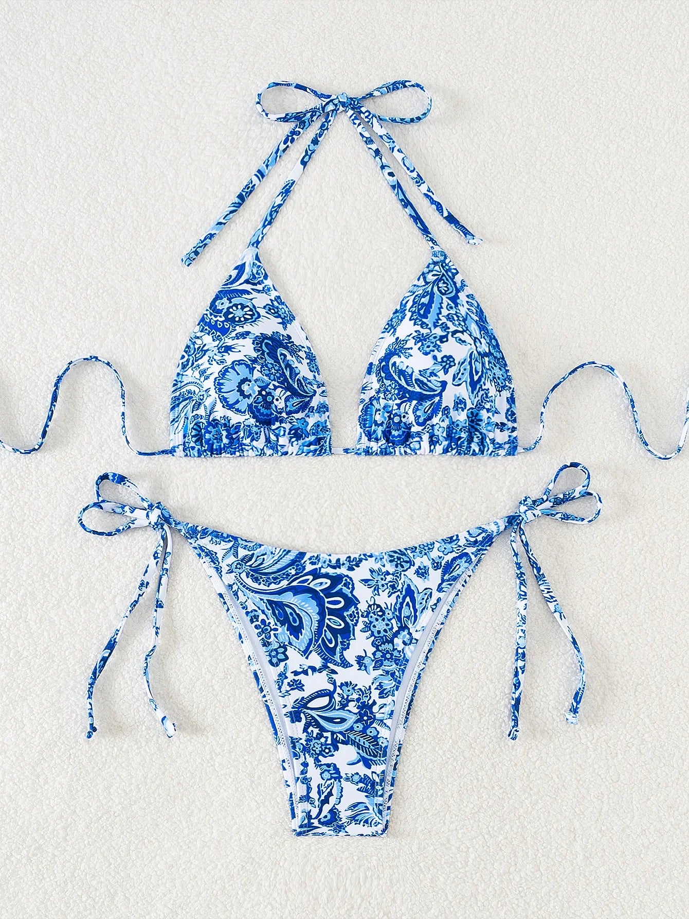 Ensemble maillot de bain 2 pièces soutien-gorge Push Up et string  pour femmes