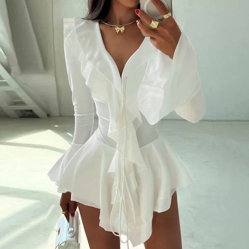 Robe à ourlet irrégulier pour femmes
