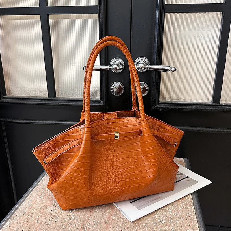 Sacs à bandoulière à motif crocodile pour femmes