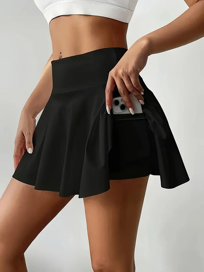 Jupe de Tennis Femme – Plissée, Taille Haute et Poche Intérieure