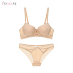 Ensemble Soutien-gorge creux et culotte taille basse pour femme