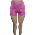 Shorts en jean taille haute à lacets pour femmes