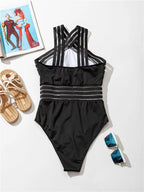Maillot de bain une pièce sexy en maille pour femmes
