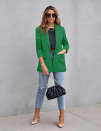 Blazer à manches longues pour femmes