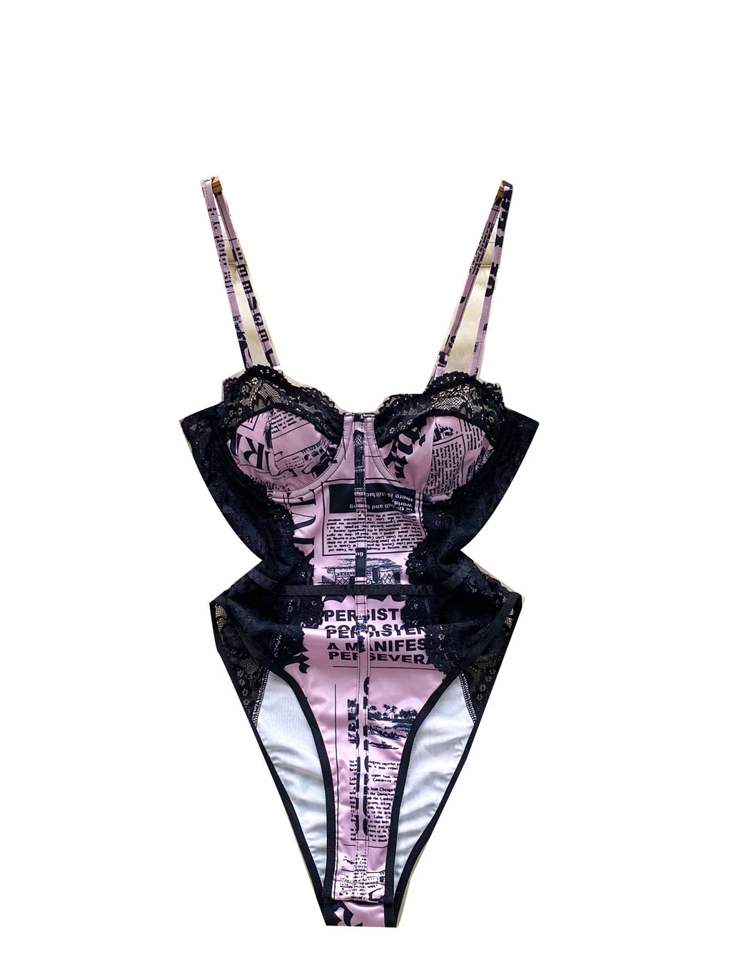 Body en dentelle rose pour femmes