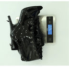 Bottes à lacets au-dessus du genou à talons aiguilles pour femmes