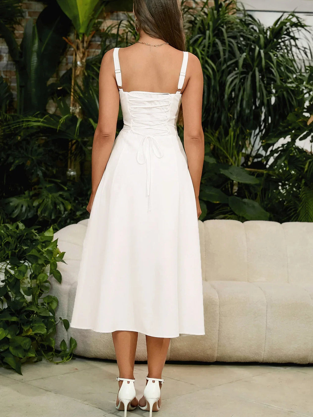 Robe longue sans manches pour femmes