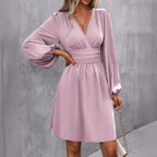 Robes courtes et cintrées unies pour femmes