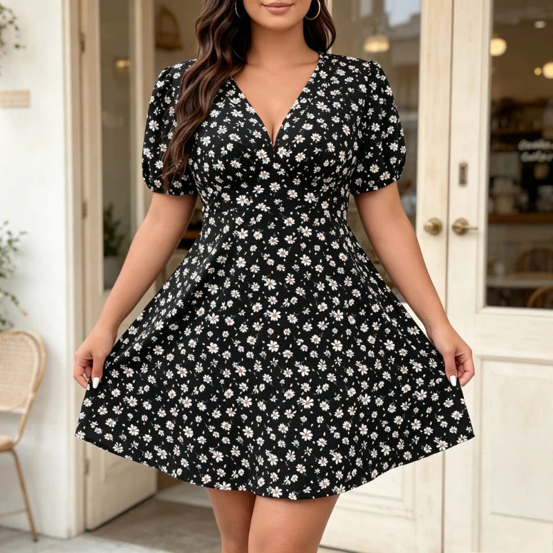 Mini-Robe Vintage Femme – Chic et Grande Taille