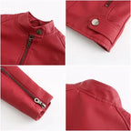 Veste en Faux cuir pour femmes