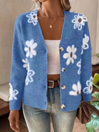 Cardigan à motif Floral pour femmes