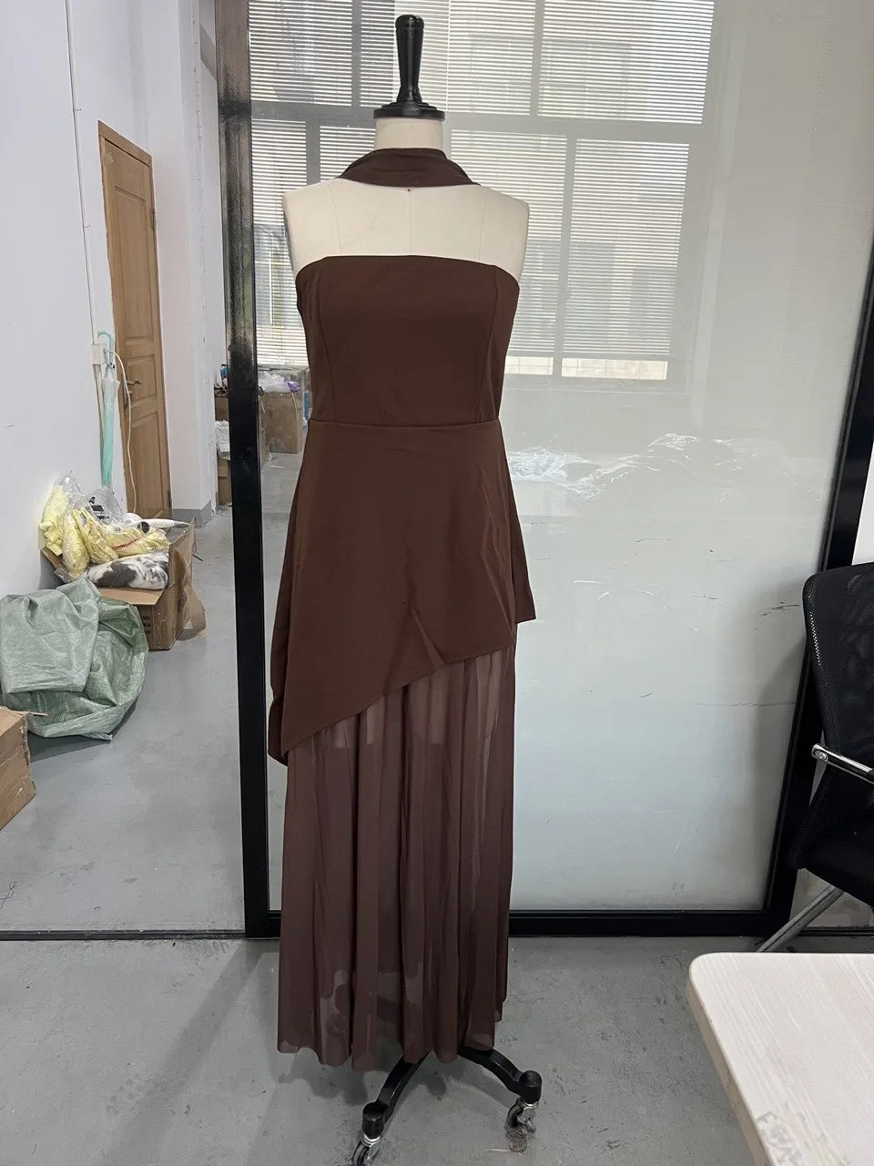Robe sans bretelles pour femmes