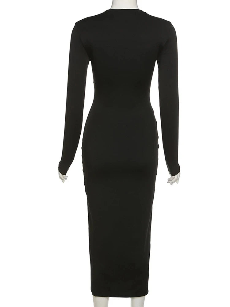 Robe maxi croisée avec jupe slim pour femmes