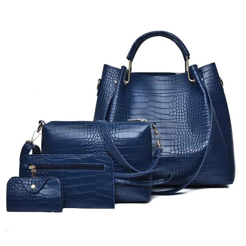Ensemble 4 pièces sac à bandoulière pour femmes