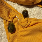 Maillot de bain deux pièces fendu pour femmes