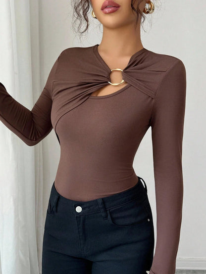 T-Shirt Ajusté Femme – Style Urbain