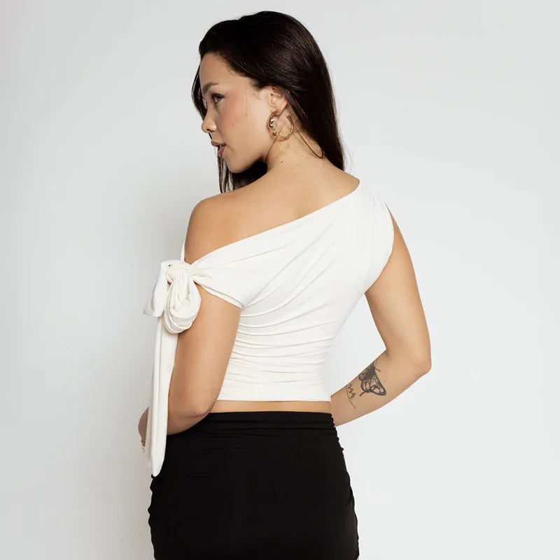T-shirt court sans manches pour femmes