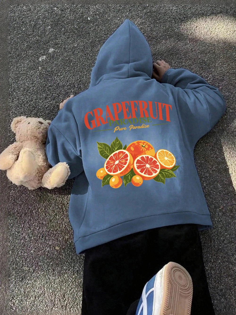 Sweat à capuche Grapefruit Paradise Prints pour femmes