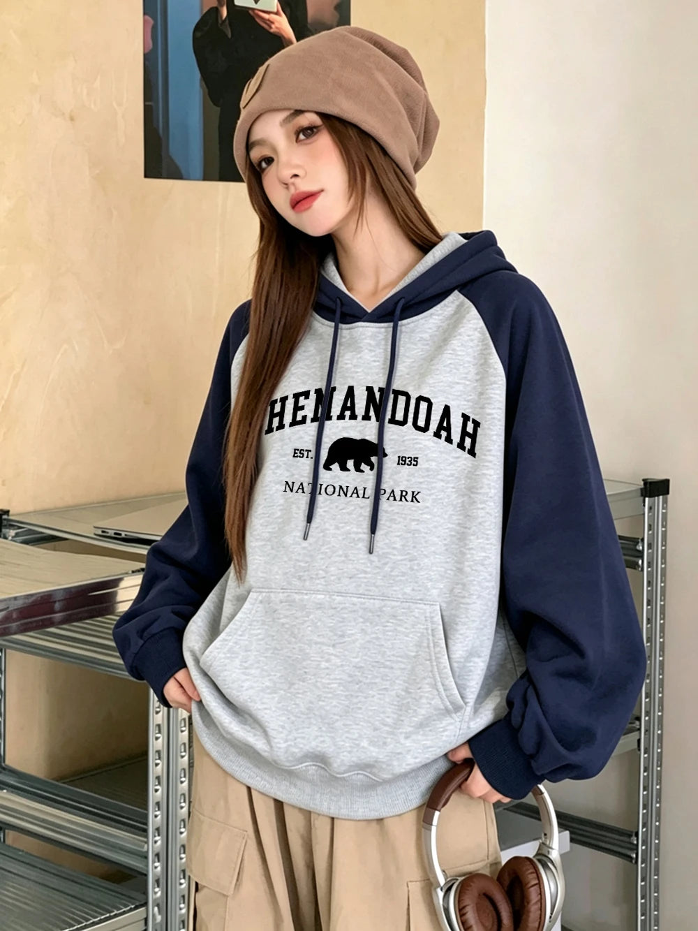 Sweat à Capuche Raglan Femme – Parc National Shenandoah