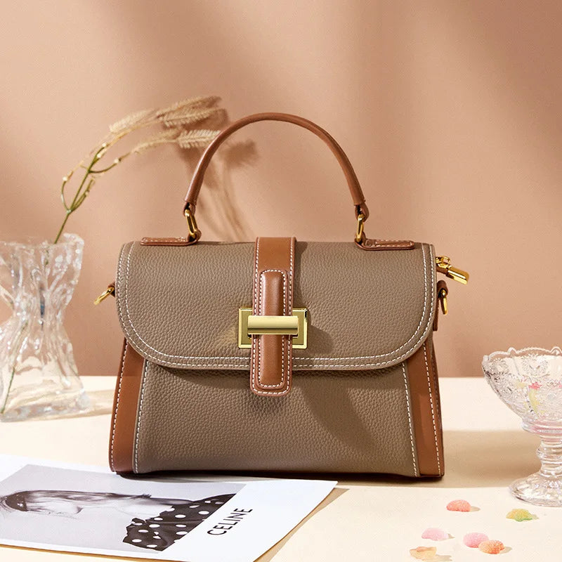 Sac à bandoulière de luxe léger et tendance en cuir pour femmes