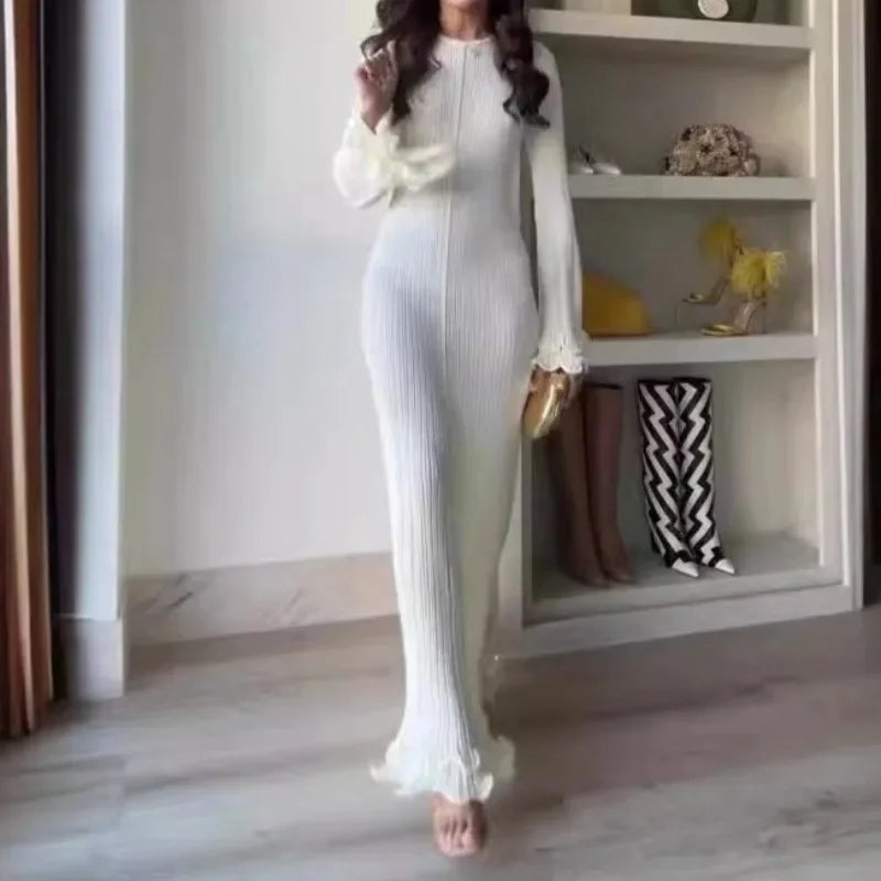 Robe élégante à manches évasées pour femmes