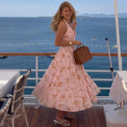 Robe imprimée de fleurs pour femmes